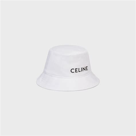 celine bucket hat white|Celine Hats .